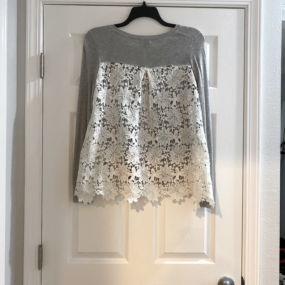 NORDSTROM Chelsea28 Lace Back Sweater